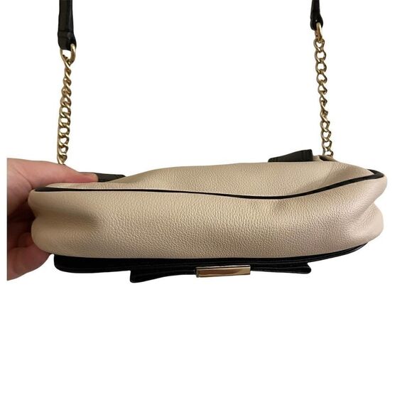 Kate Spade Primrose Hill Little Kaelin Crossbody Cream & Black Leather Bow - Picture 5 of 8